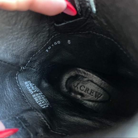 J. Crew Ryder Short Black Leather Buckle Boots - Picture 13 of 15